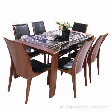 Fashionable dining table and chair